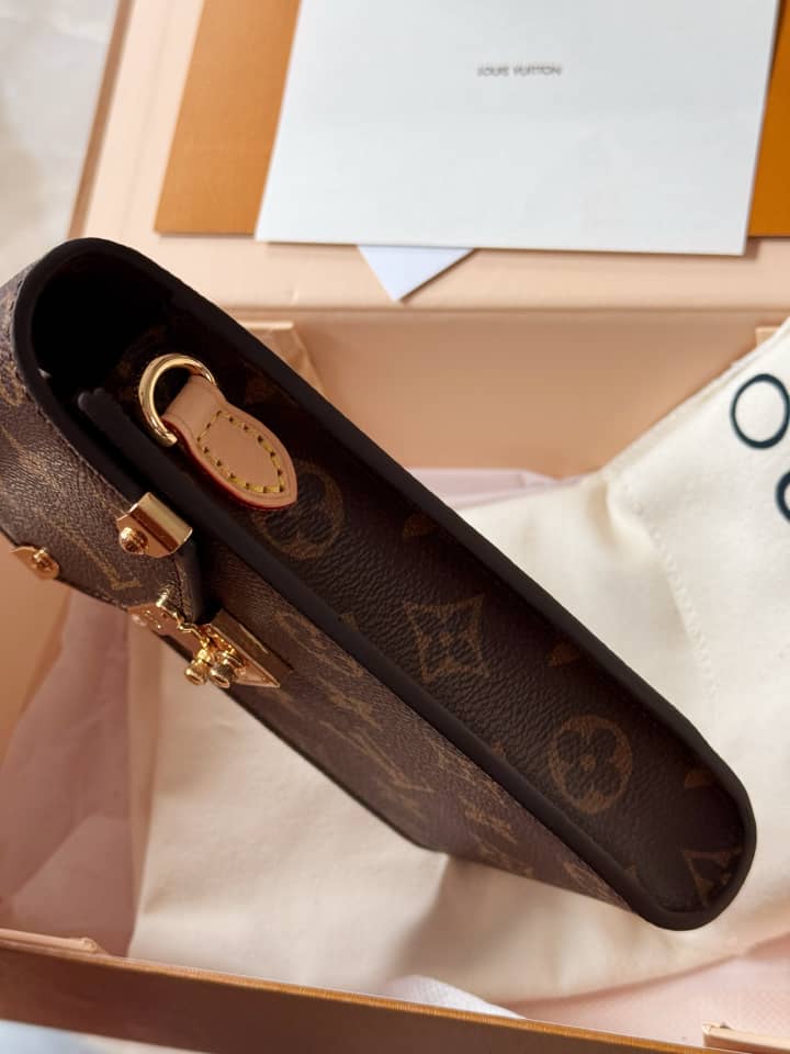 Métis Mobile Phone Bag – Monogram Style with Gold Chain